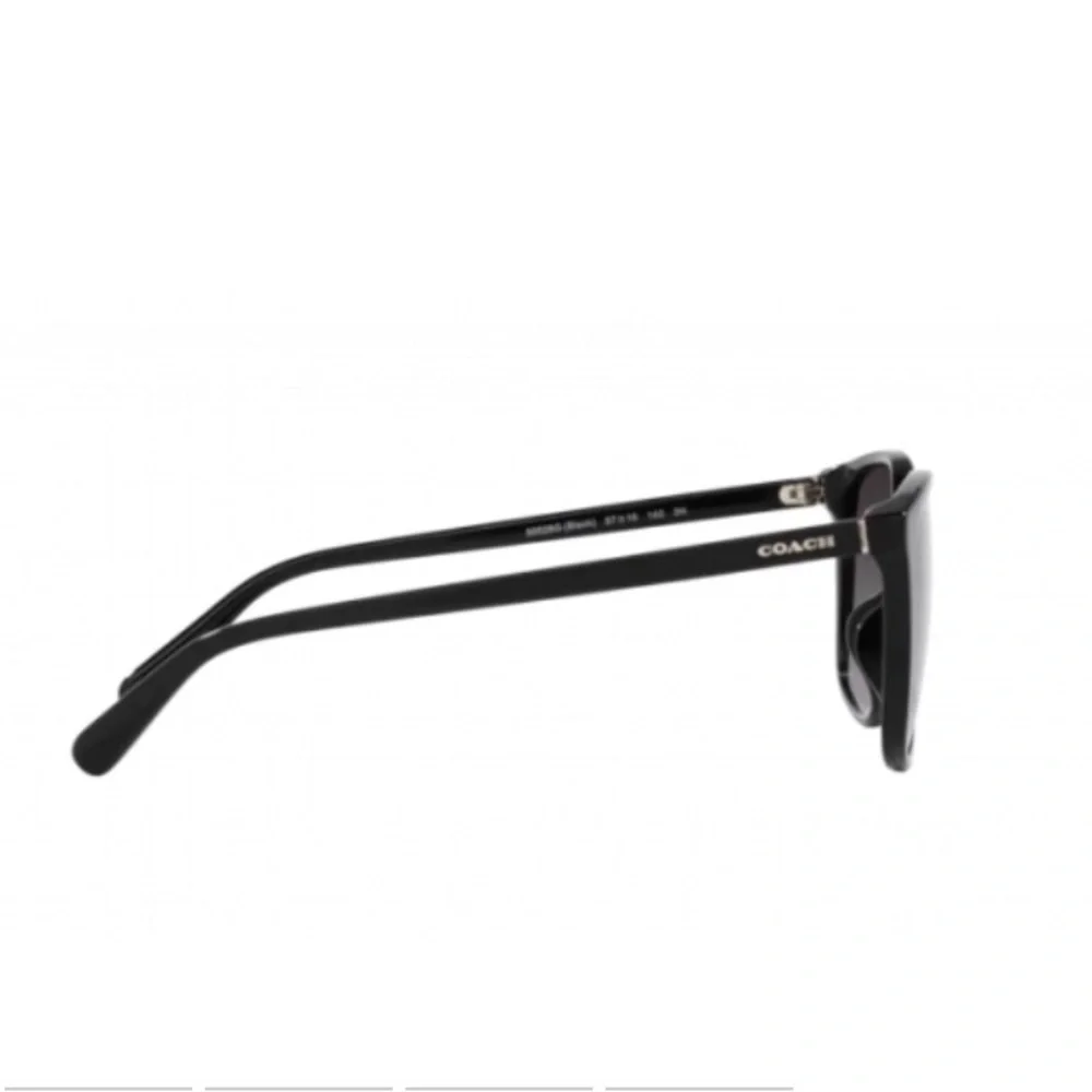 Coach - NWOT .Black Full Rim Square Women's Black Sunglasses - Picture 3 of 10